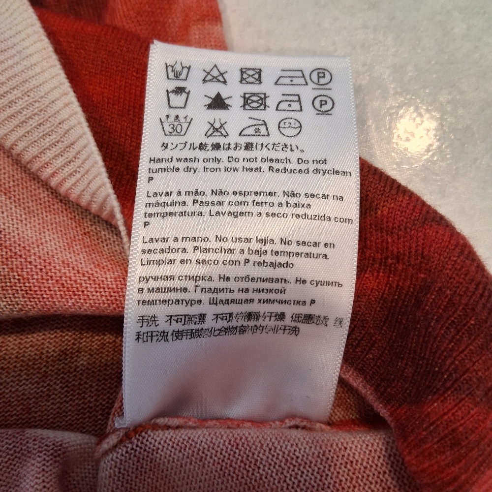Escada Sport/ Colour: Fantasy (Red, Pink, White)/ Sleeveless Top/ Size US S - Picture 8 of 10